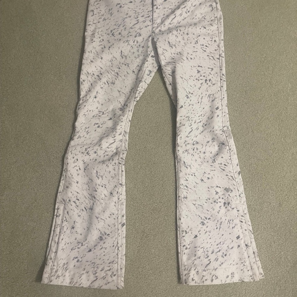 Speckled Gray Women's Flared Pants